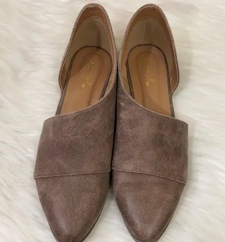 Qupid pointed toe flats hot sale