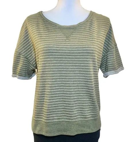 Stars Above Women’s green stripe lounge sweatshirt