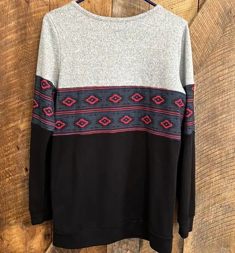 Simply Southern  Women Black Pullover Sweater L