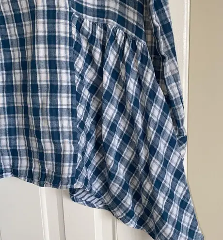 Oddy plaid blouse