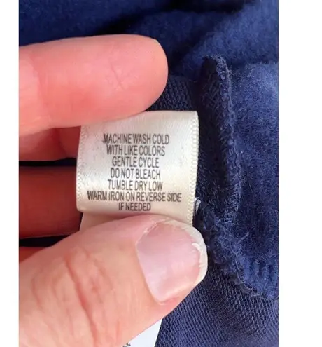 belle du jour Soft Knit Twist Front Long Sleeve Top Coastal Navy Size XS. NEW