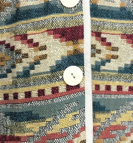 Vintage PHD Woven Blanket Tapestry Button Down Jacket Southwestern M Size M
