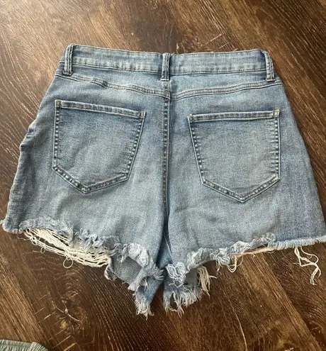 Baggy Distressed Jean Shorts Size 29