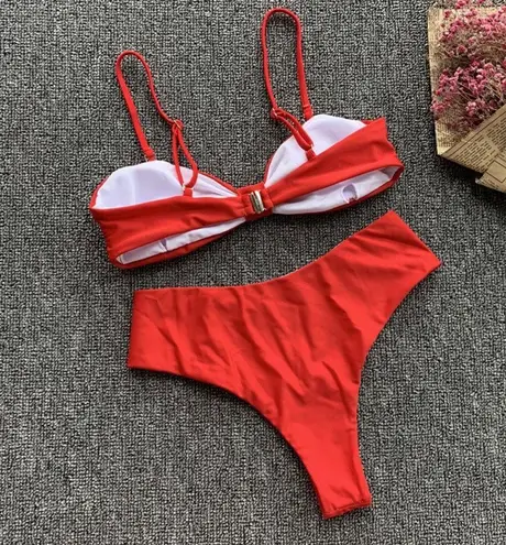 red knot bikini set Size L