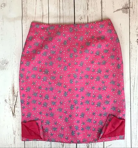 Tutu French Silk Floral Pencil Skirt Size 6