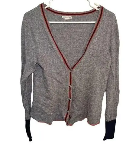 Melrose and Market Cardigan Sweater Gray Stripe