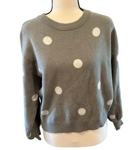 Premise | olive green Polka Dot Sweater