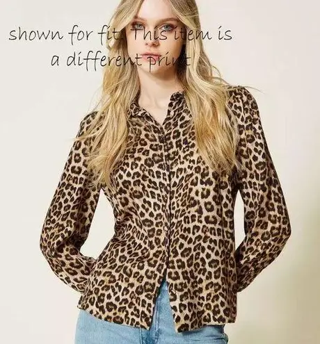 Ralph Lauren Denim & Supply | L | Leopard Animal Print Button