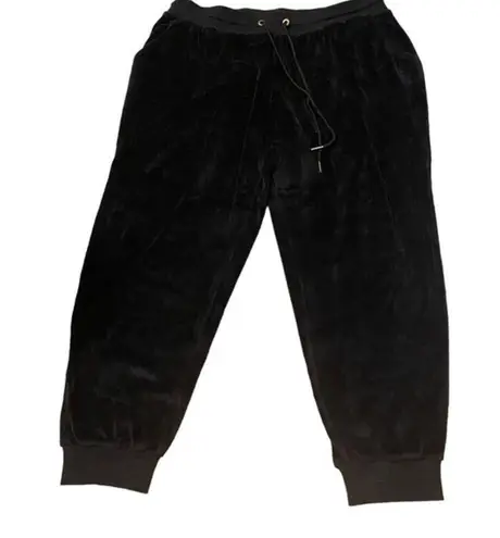 Bebe  Sport Black Velour Jogger Swest Pant Size 1X