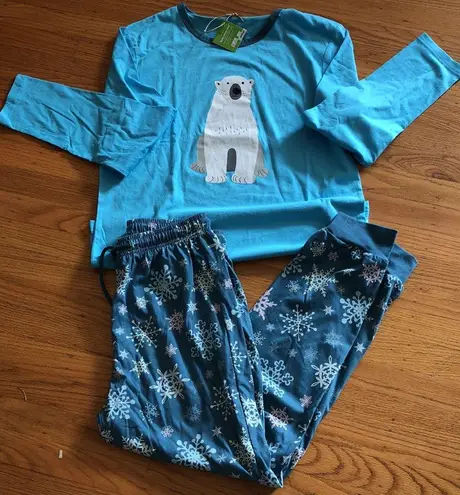Polar bear pajama set, size XL (slimmer fit), NWT Blue
