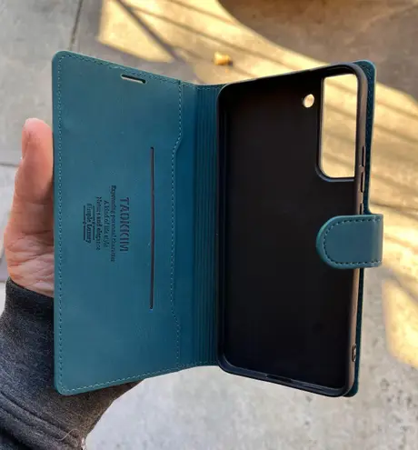 Samsung Galaxy s22 Plus kick-stand full cover leather wallet shockproof case