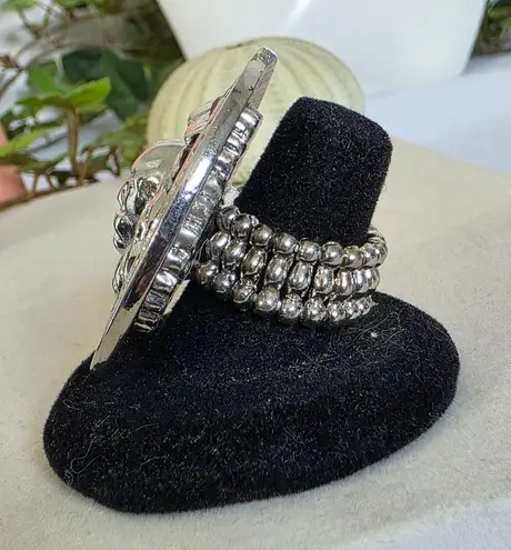 Vintage Statement Silver Lion Head Ring