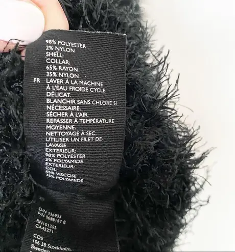 COS Textured Sleeveless Dress Black Size XS