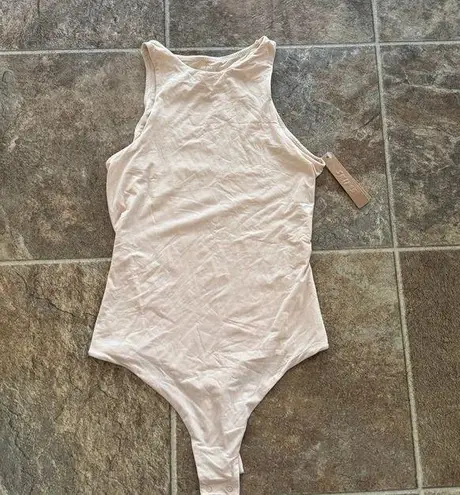 SKIMS Fits Everybody High Neck Bodysuit Sand Size Small