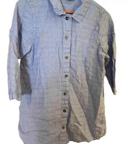 Click by Color Me Cotton VTG Blue Button