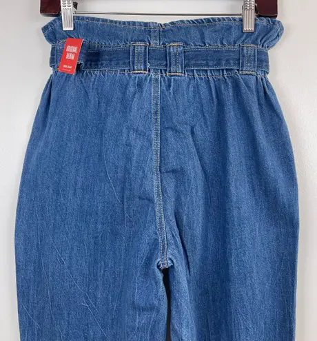 Wax Jean High Rise Paperbag Mom Denim Pants Jeans