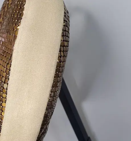 Flashmode Brown Tan Mesh Shoulder Bag Metallic Bag