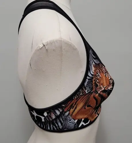Bonjour Vintage Brazilian animal print feline sports bra size 7
