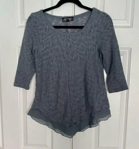 Absolutely Famous Gray 3/4 Sweater