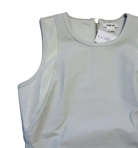 Helmut Lang NWT Compress Twill in Prism Gray Cutout Back Sheath Dress 6 $425