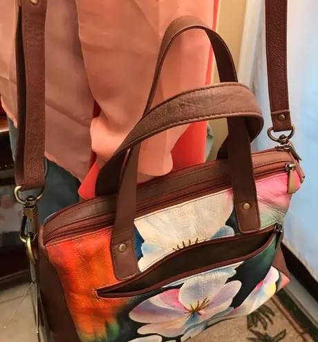 Sukriti Leather Painted Crossbody Bag