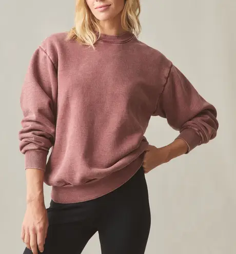 American Giant UNISEX American Vintage Crew Sweatshirt Made In USA Size S Red