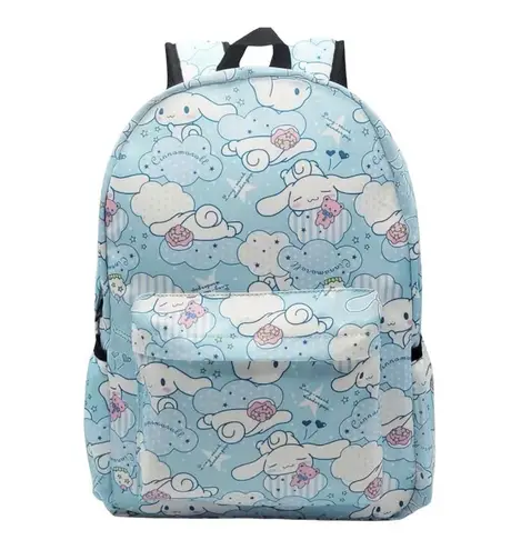 Sanrio Cinnamoroll Blue Cloud Print Backpack – Laptop School Travel Bag – New