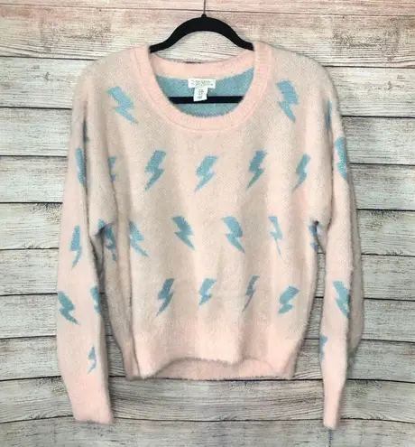 Ruby Moon Lightning Bolt Fuzzy sweater 