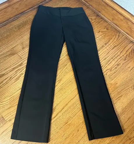 Elle Black Dress Pants Casual Work Easy Care Fit And Flare Size 4