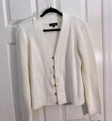 JLUXLABEL Elegant Cream Women's Sweater/cardigan size L