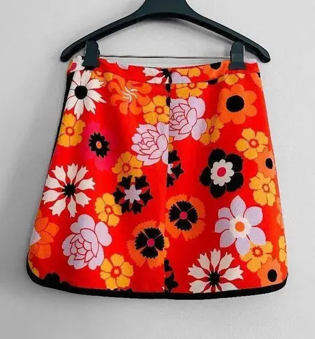 Victoria Beckham ★ NWOT for Target Retro Skirt - Orange Floral ★