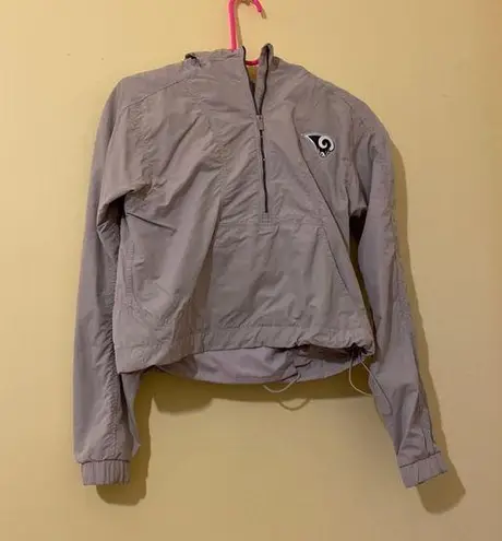 Lululemon  LA Rams Exclusive Gray 1/4 Zip Windbreaker