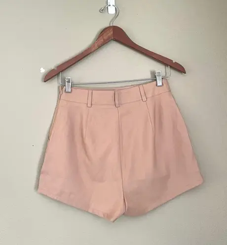 Missguided Tailored Co-Ord Shorts Camel Tan Size 6 NWT High Rise Neutral Minimalist