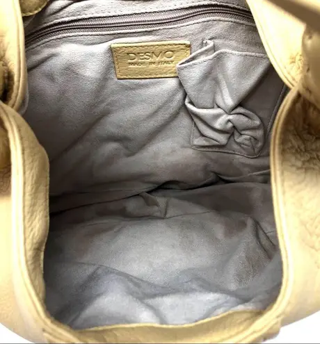 DESMO mini leather hobo bag, made in Italy