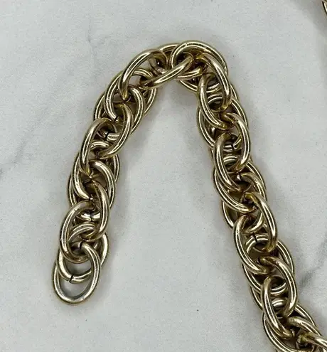 Lightweight Gold Tone Metal Chain Link Belt Size XS Small S