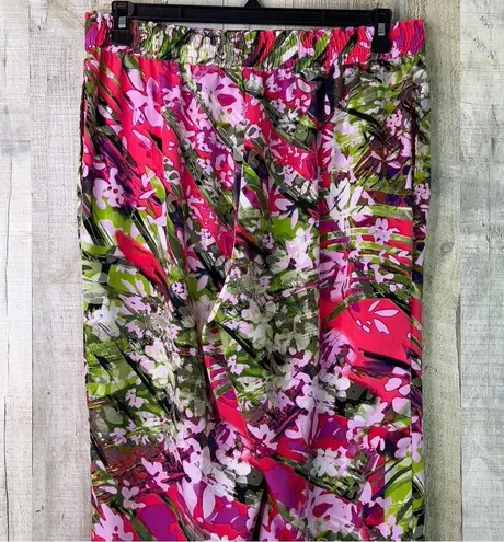 Investments Size Large Multicolored Pull On Pant W/Back Stretch Waist Pa…