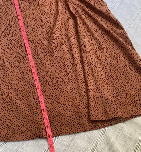 Nine West  brown and black animal print midi skirt.