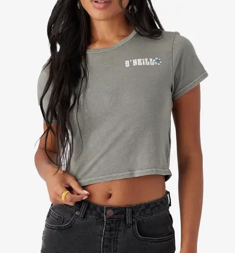 O'Neill NEW O’Neill Gray Crop Top Size Small