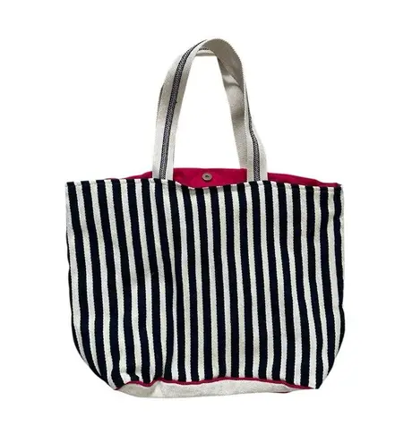 Chloe & Lex Womens Embroidered Striped Tote Floral Blue