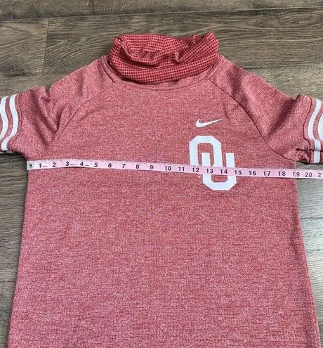 Nike EUC Womens  oklahoma boomer sooners OU cowl neck pullover size‎ S