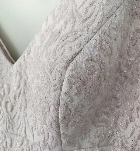 Aidan Mattox New Jacquard Hi-Low Flare Dress 6