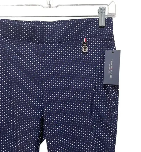 Tommy Hilfiger  Polka Dot Leggings Navy Blue and White Women’s Size 6 New