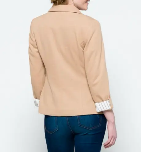 41 Hawthorn Natalie Knit Blazer, Tan - Large