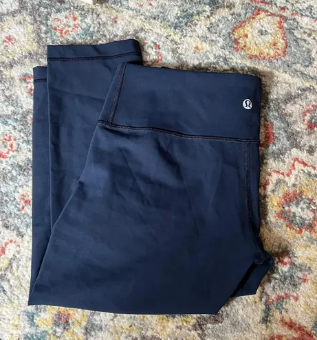 Lululemon Navy Blue Cropped Leggings