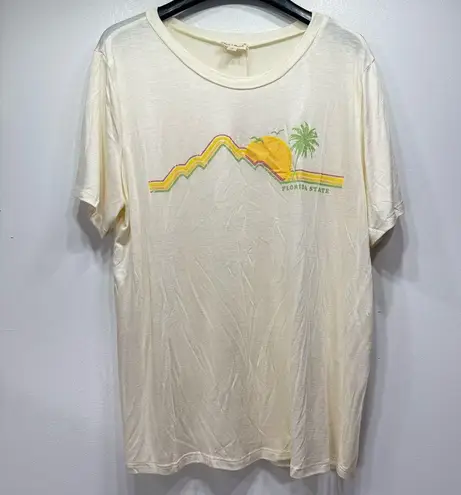 Hem & Thread NEW  Semi Sheer Retro Florida State T-Shirt Large