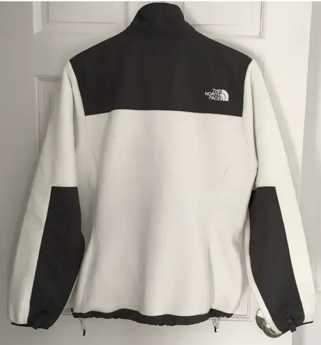 The North Face Polartec Off White/Gray Denali Fleece Jacket Size M