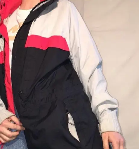 Helly Hansen RED BLACK + BEIGE WINDBREAKER JACKET