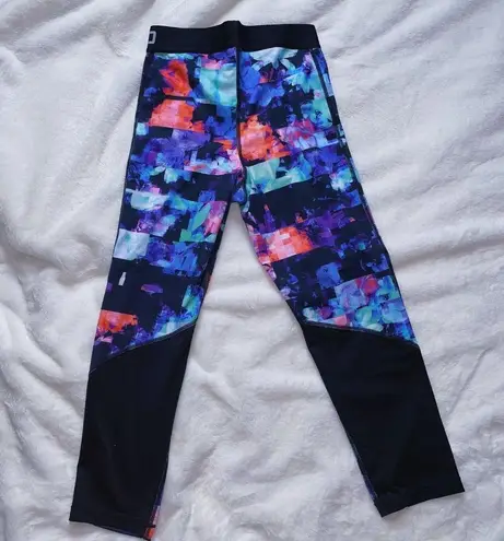 Nike  Pro Dri Fit Colorful Blue Pink Purple Black Capri Active Wear Pants Sz XS