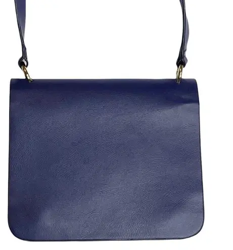 BCBGMAXAZRIA ❤︎ Jewel Tone Leather + Chain Crossbody Mini Handbag ❤︎ Cobalt Blue