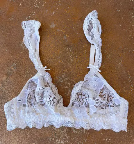 La Perla Vintage  white Lace Bra 34b